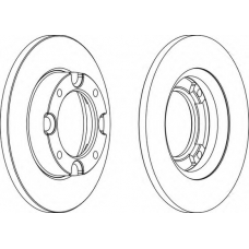 DDF087 FERODO Тормозной диск