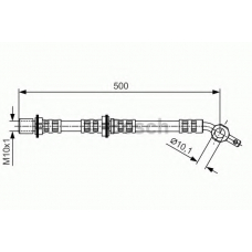 1 987 476 723 BOSCH Тормозной шланг