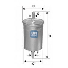 31.718.00 UFI Топливный фильтр