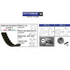 KH 42 HUTCHINSON Комплект ремня грм