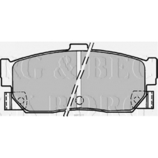 BBP1177 BORG & BECK Комплект тормозных колодок, дисковый тормоз