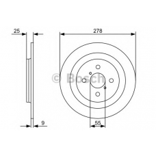 0 986 479 C05 BOSCH Тормозной диск