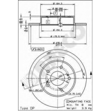 BS 7593 BRECO Тормозной диск