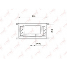 PB-3002 LYNX Ролик дополнительный ремня грм