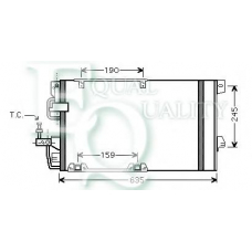 CO0139 EQUAL QUALITY Конденсатор, кондиционер