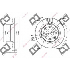 BD1352 DJ PARTS Тормозной диск