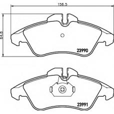 8DB 355 014-481 HELLA Комплект тормозных колодок, дисковый тормоз