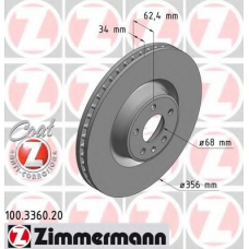 100.3360.20 ZIMMERMANN Тормозной диск