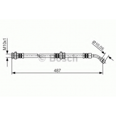 1 987 481 216 BOSCH Тормозной шланг