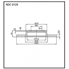 ADC 0129 Allied Nippon Гидравлические цилиндры