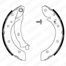 LS1716 DELPHI Комплект тормозных колодок