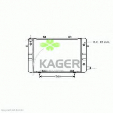 31-2733 KAGER Радиатор, охлаждение двигателя