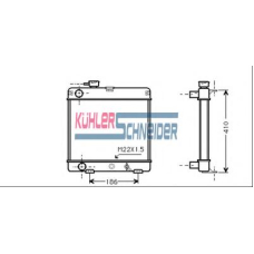 0700341 KUHLER SCHNEIDER Радиатор, охлаждение двигател