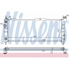 63292A NISSENS Радиатор, охлаждение двигателя