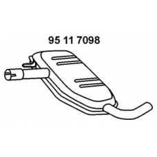 95 11 7098 EBERSPACHER Средний глушитель выхлопных газов