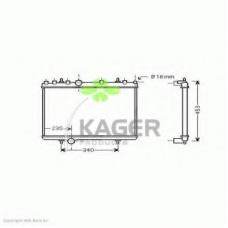 31-1454 KAGER Радиатор, охлаждение двигателя