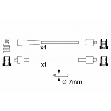 0 986 357 117 BOSCH Комплект проводов зажигания