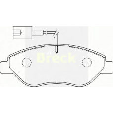 23711 00 W BRECK Комплект тормозных колодок, дисковый тормоз