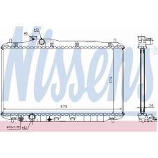 68134A NISSENS Радиатор, охлаждение двигателя