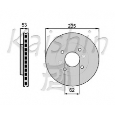 CBR018 KAISHIN Тормозной диск