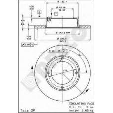 BS 7191 BRECO Тормозной диск