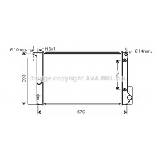 TO2695 AVA Радиатор, охлаждение двигателя