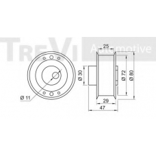 SK008479 SK Натяжной ролик, ремень грм