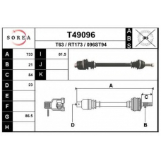 T49096 EAI Приводной вал