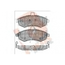 RB1643 R BRAKE Комплект тормозных колодок, дисковый тормоз