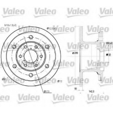 187029 VALEO Тормозной диск