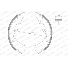 152-2201 WEEN Комплект тормозных колодок