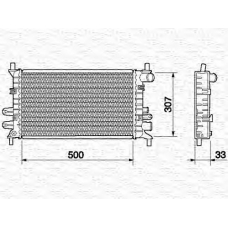 350213498000 MAGNETI MARELLI Радиатор, охлаждение двигателя