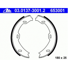 03.0137-3001.2 ATE Комплект тормозных колодок, стояночная тормозная с