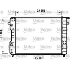 731840 VALEO Радиатор, охлаждение двигателя