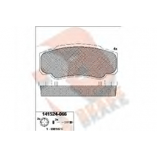 RB1524-066 R BRAKE Комплект тормозных колодок, дисковый тормоз