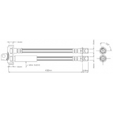 VBJ297 MOTAQUIP Тормозной шланг