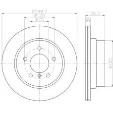 MDC2555 MINTEX Тормозной диск