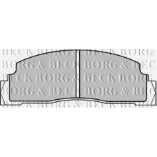 BBP1088 BORG & BECK Комплект тормозных колодок, дисковый тормоз