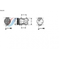 FDAK284 AVA Компрессор, кондиционер
