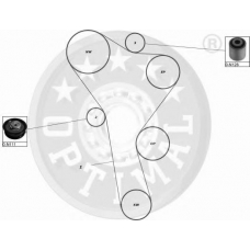 SK-1106 OPTIMAL Комплект ремня грм