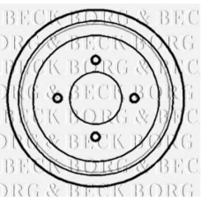 BBR7112 BORG & BECK Тормозной барабан