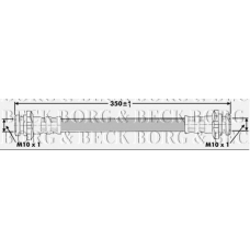 BBH7147 BORG & BECK Тормозной шланг