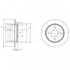 BG3054 DELPHI Тормозной диск