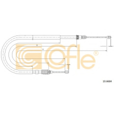 10.6684 COFLE Трос, стояночная тормозная система