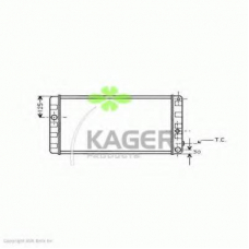 31-1414 KAGER Радиатор, охлаждение двигателя