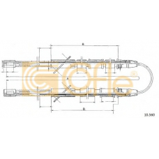 10.560 COFLE Трос, стояночная тормозная система