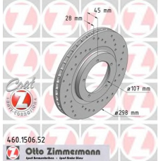 460.1506.52 ZIMMERMANN Тормозной диск