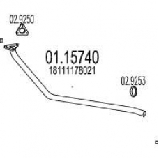 01.15740 MTS Труба выхлопного газа