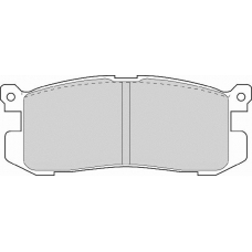 FD6563A NECTO Комплект тормозных колодок, дисковый тормоз