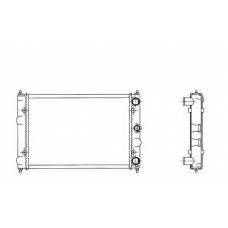 519505 NRF Радиатор, охлаждение двигателя
